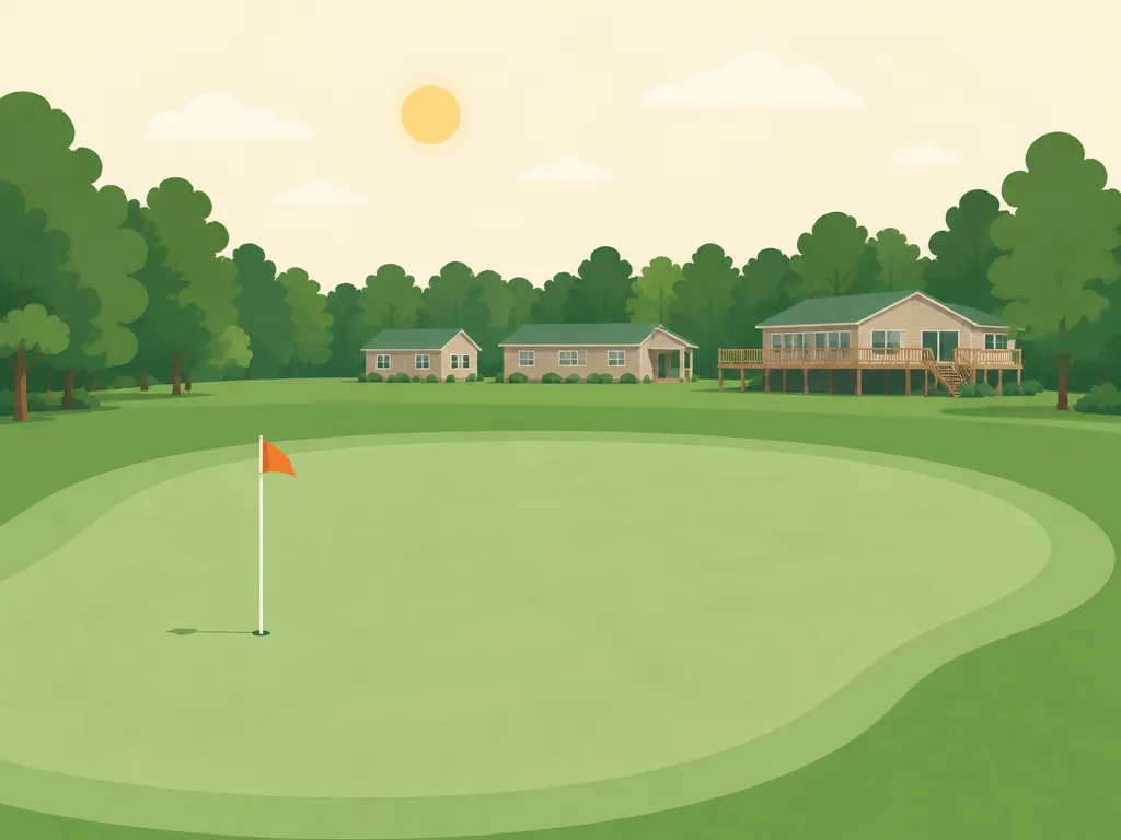 Illustration of Brazell's Creek Golf course at Jack Hill State Park