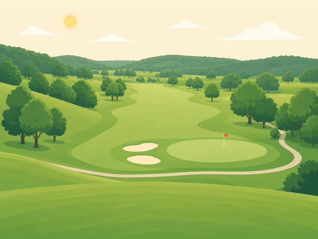 Illustration of Green Acres Golf Course