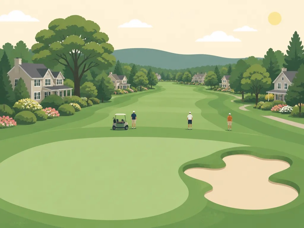 Illustration of Linville Land Harbor Golf Club