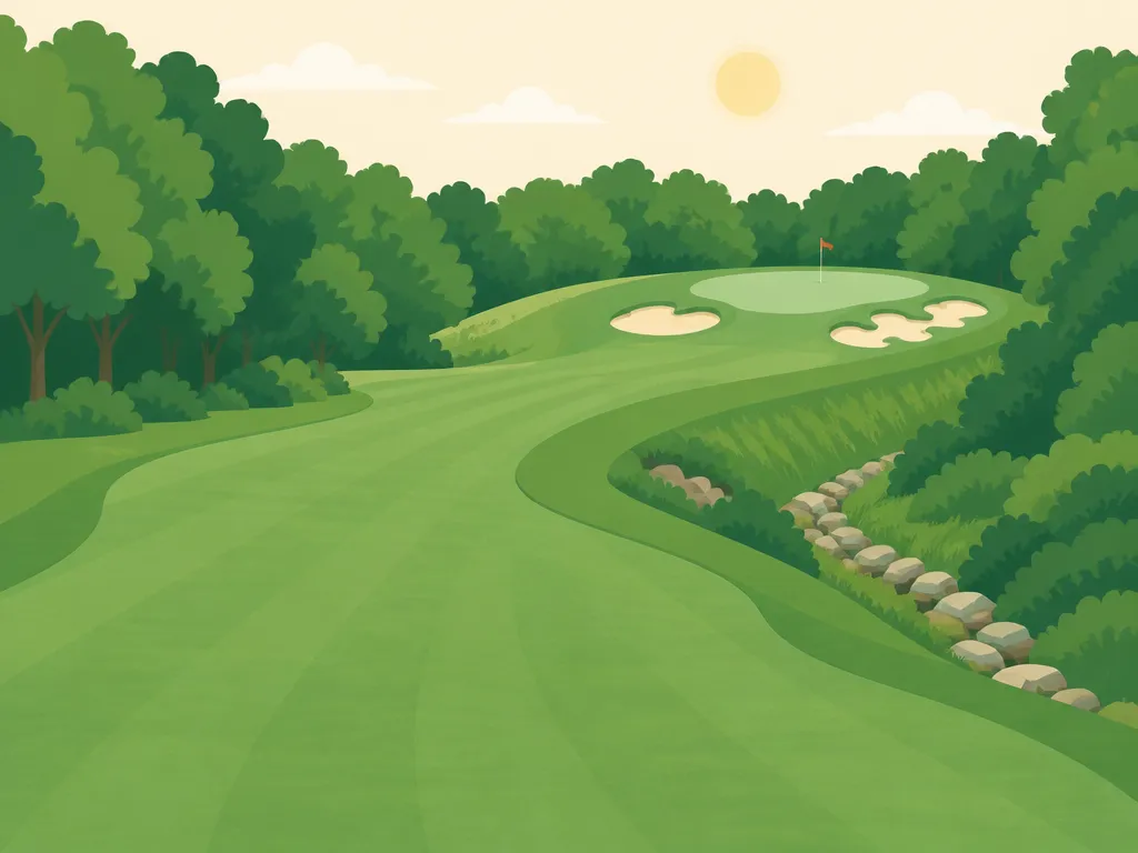 Illustration of Goose Run Golf Course