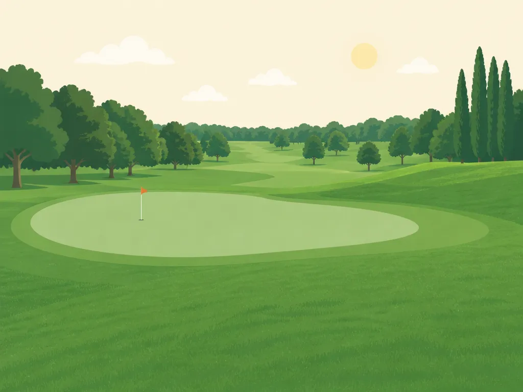 Illustration of Rolling Knolls Golf Course