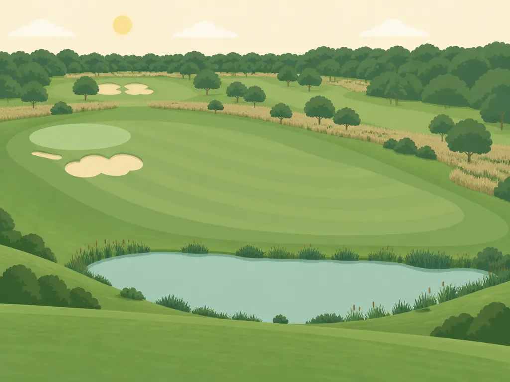 Illustration of The Ridge Golf Course & Driving Range