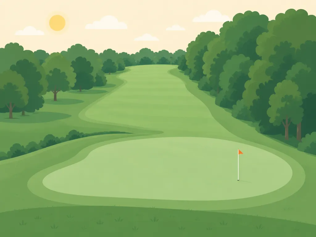 Illustration of Pinecroft Golf Course