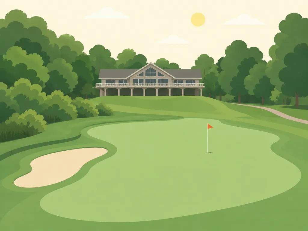 Illustration of Whitetail Run Golf Course