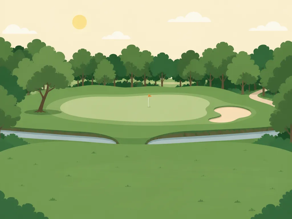 Illustration of Oak Hurst Golf Course