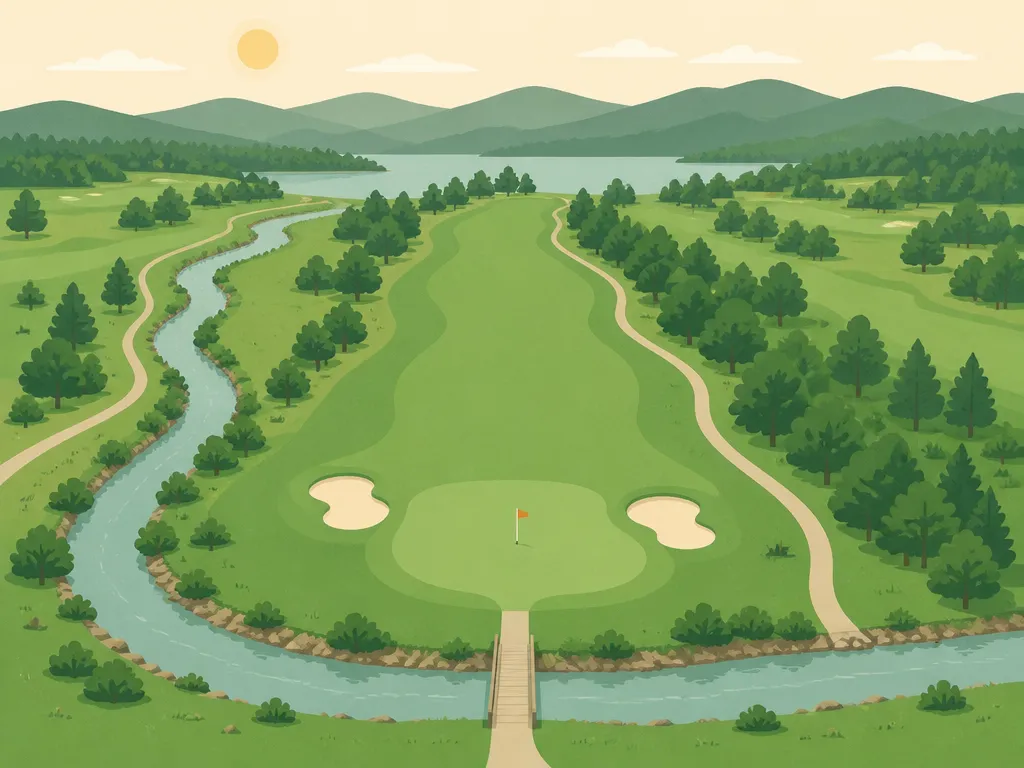Illustration of Evergreen Golf Course