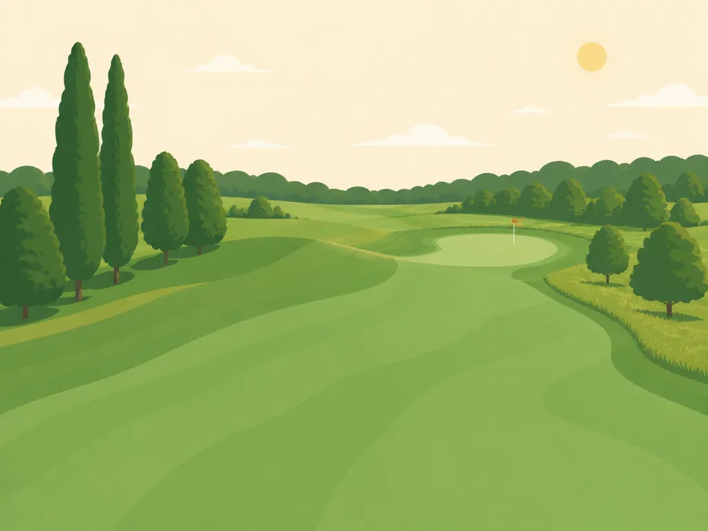 Illustration of Champion Executive Golf Course At The Hillcrest Events Center