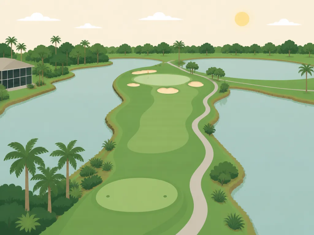 Illustration of The Savannahs Golf Course at Merritt Island