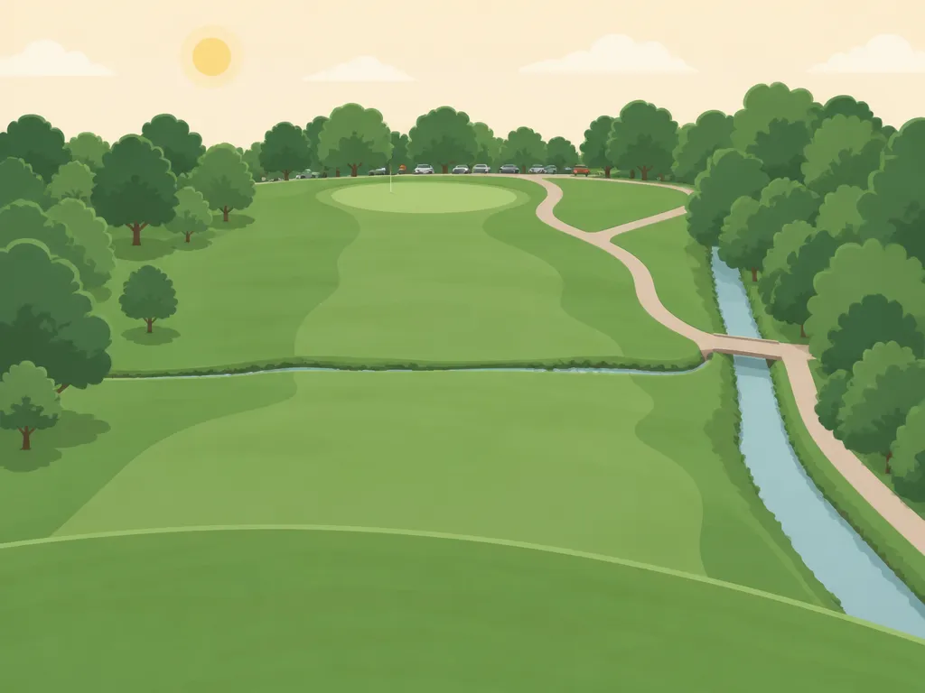 Illustration of Arlington Greens Golf Course