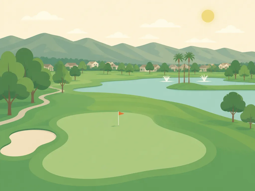 Illustration of Simi Hills Golf Course