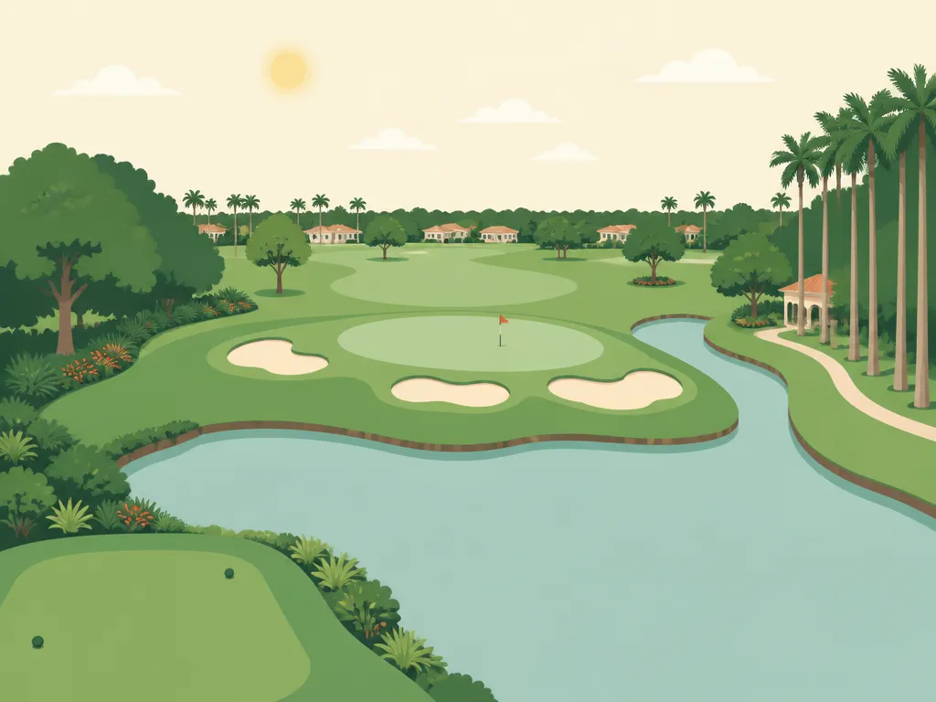 Illustration of Lone Pine Golf Club