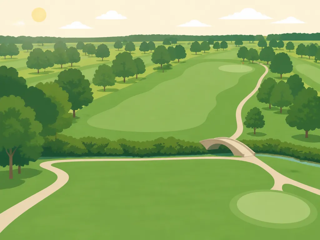 Illustration of Southern Hills Golf Course