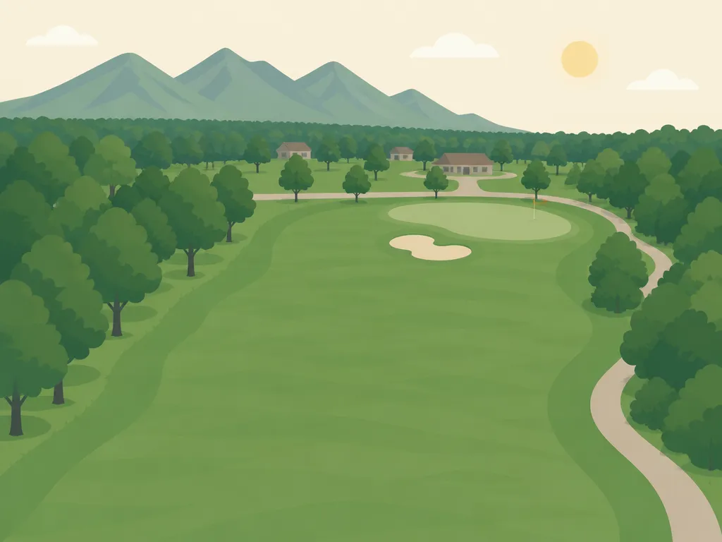 Illustration of Elephant Rocks Golf Course