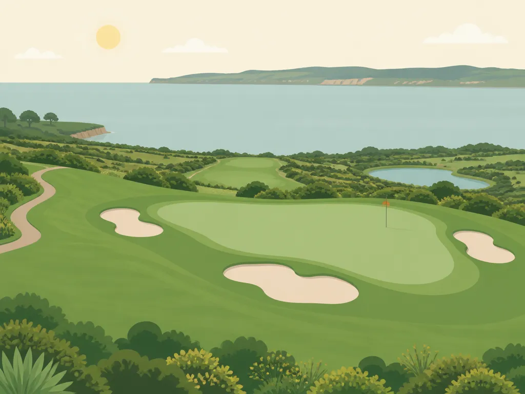 Illustration of Trump National Golf Club Los Angeles