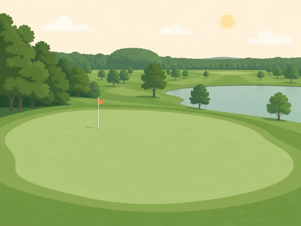 Illustration of California Golf Course
