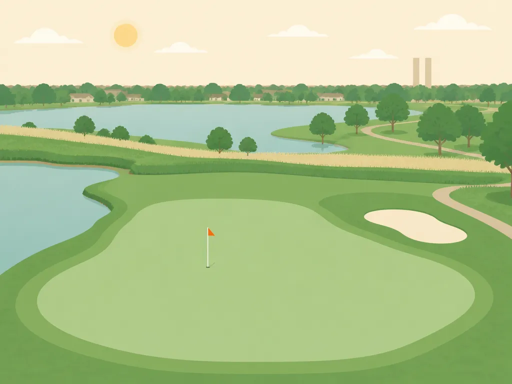 Illustration of Lake Tanglewood Golf Course