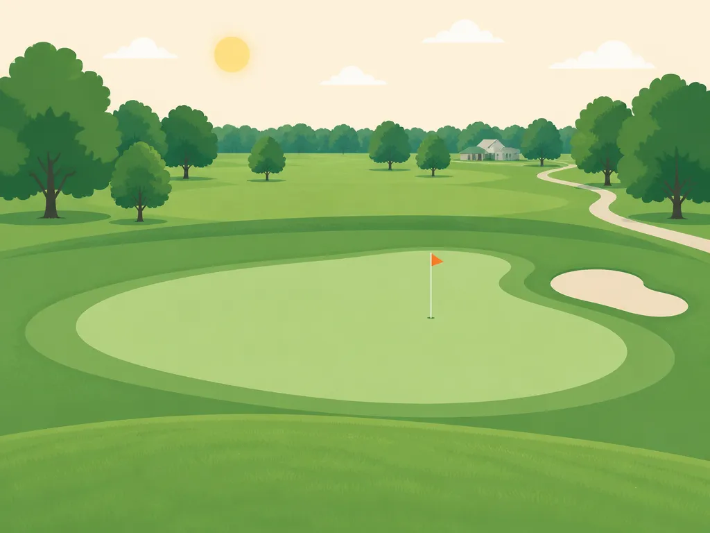 Illustration of Lincoln Oaks Golf Course