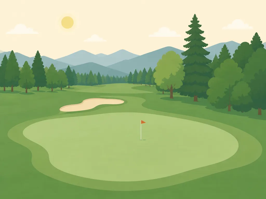 Illustration of Trailhead Golf Course at Liberty Lake