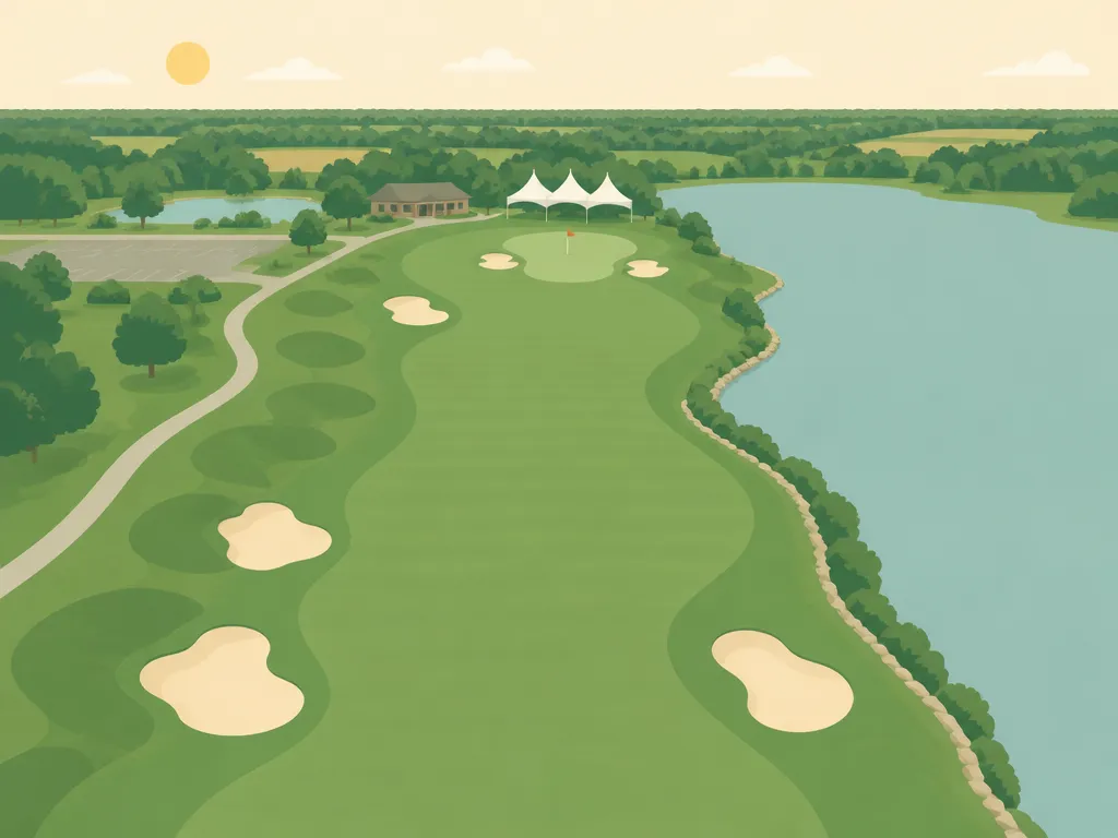 Illustration of Dragon's Fire Golf Club