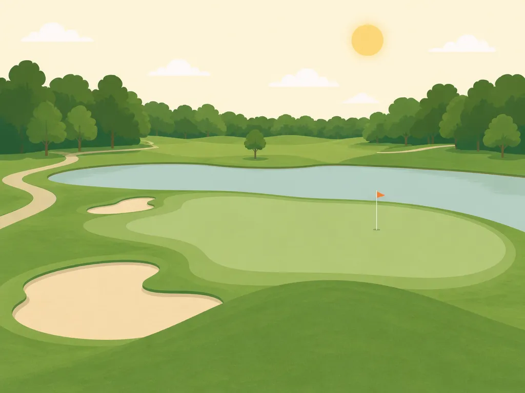 Illustration of Lakes of the North Deer Run Golf Course