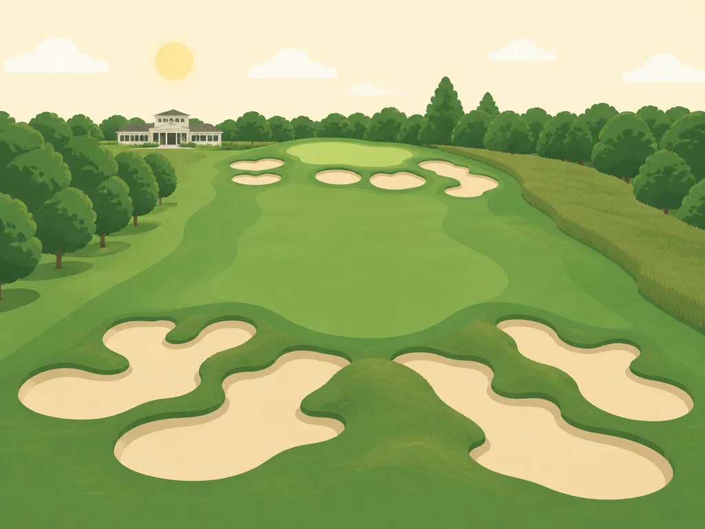 Illustration of Bethpage State Park Golf Courses (Blue)