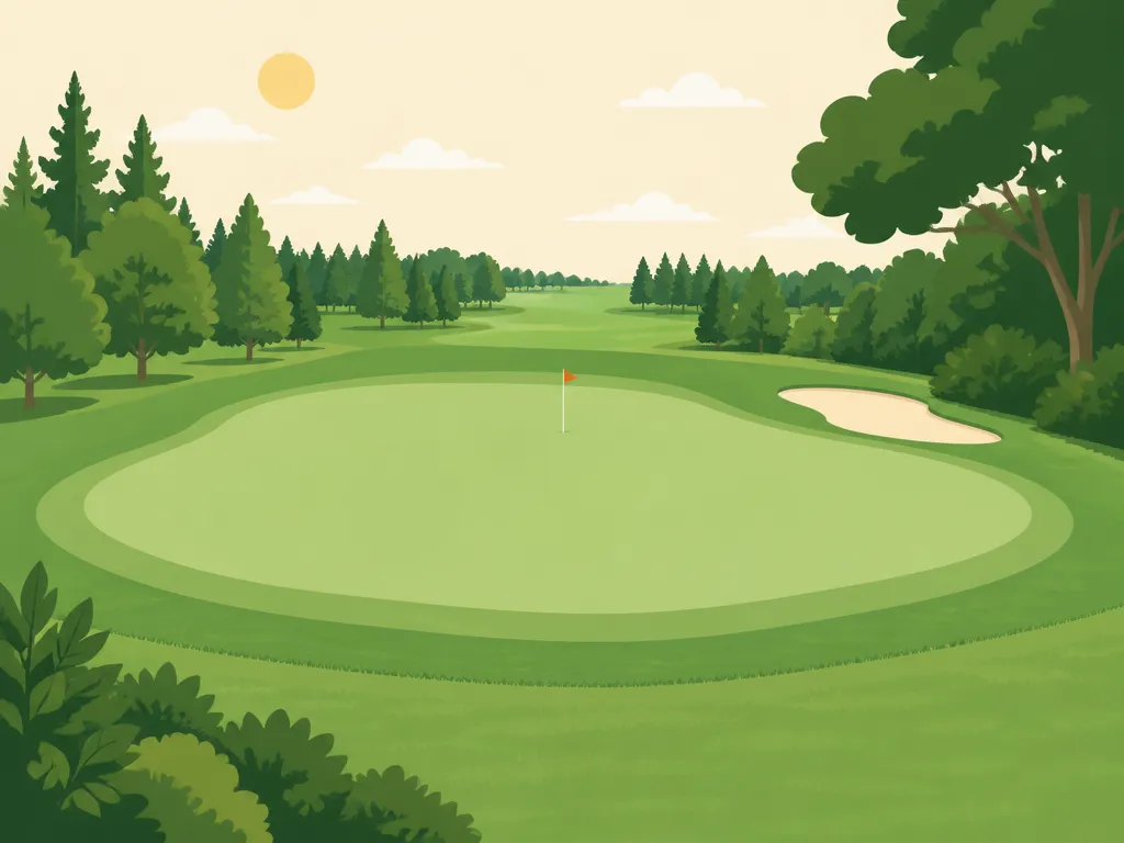 Illustration of Madrona Links Golf Course