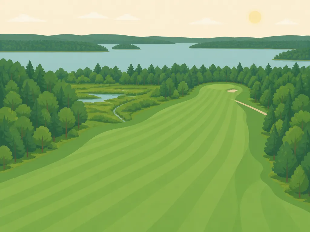 Illustration of Beauty Bay Golf Course