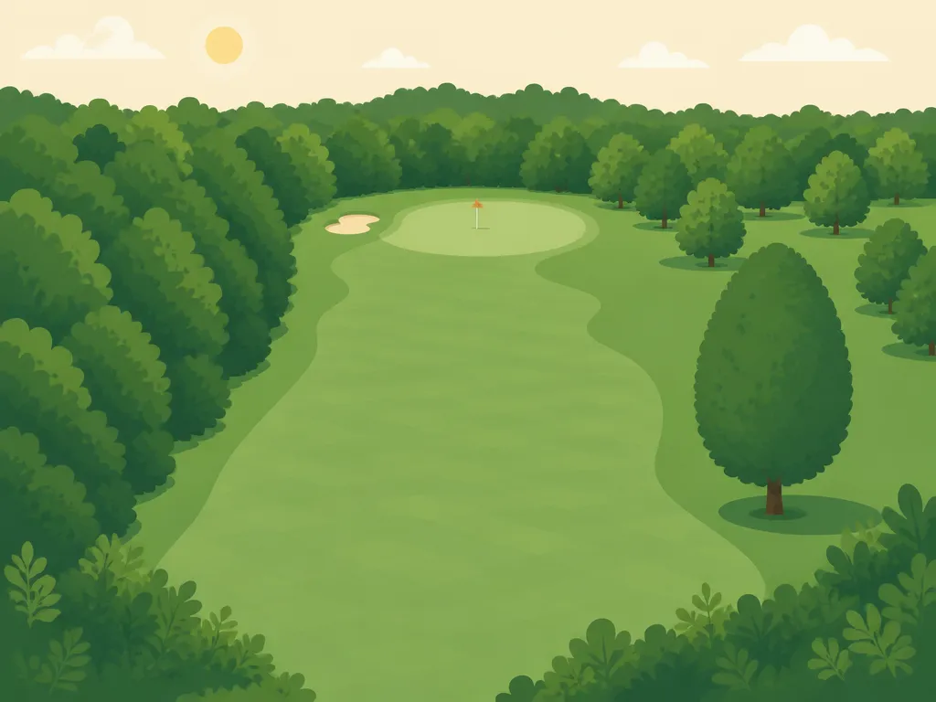Illustration of Happy Hills Resort