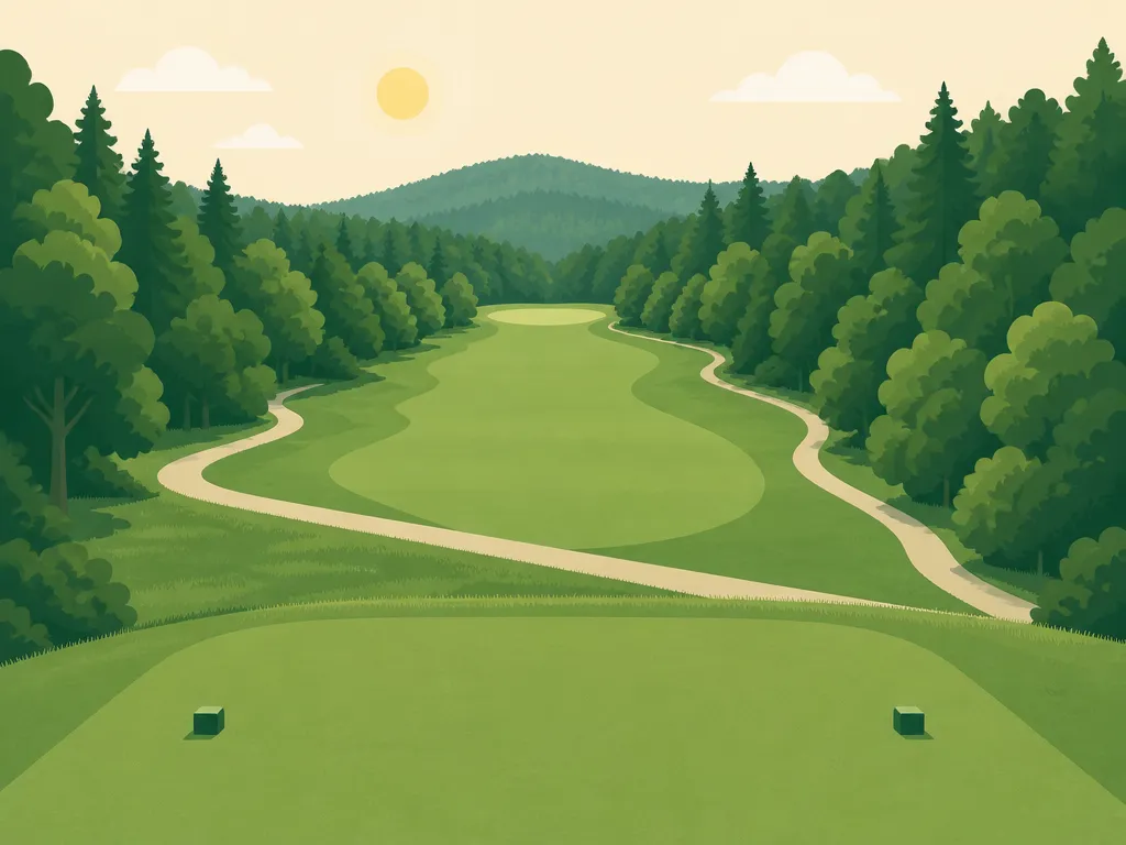 Illustration of Lake Cushman Golf Course