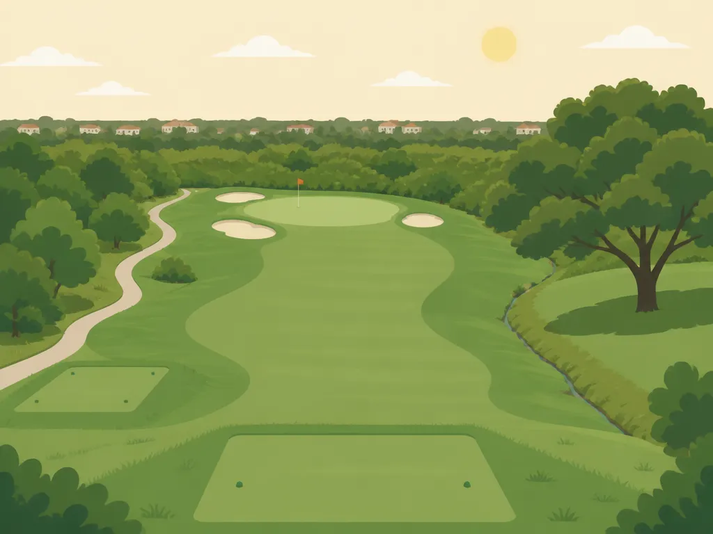 Illustration of Kissing Tree Golf Club