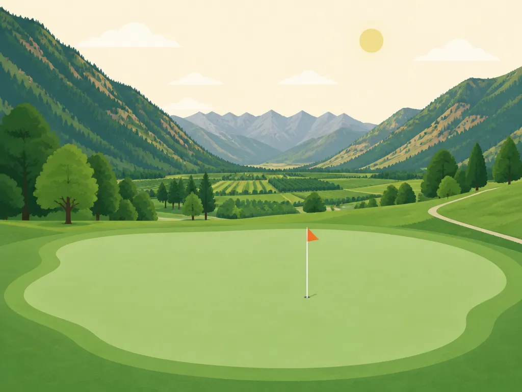 Illustration of Mt Cashmere Golf Course