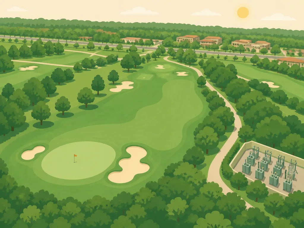 Illustration of Stanford Golf Course