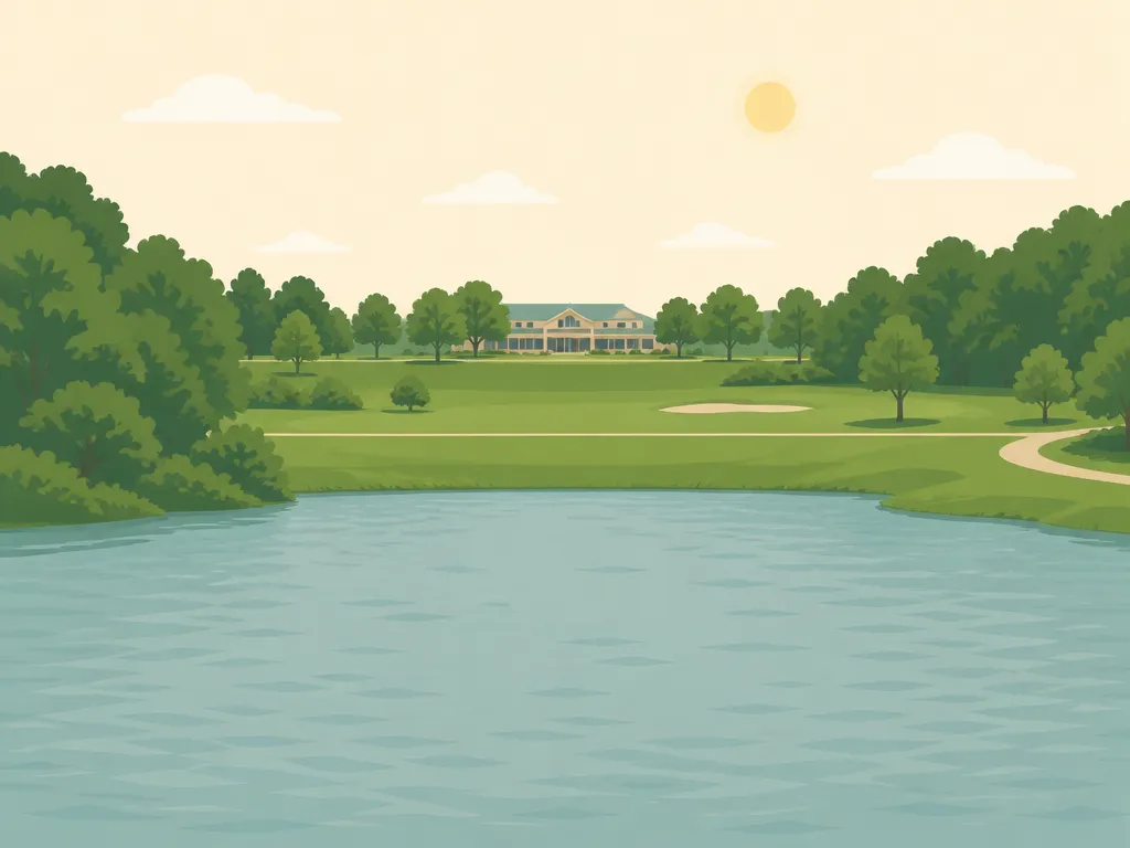 Illustration of Ted Rhodes Golf Course