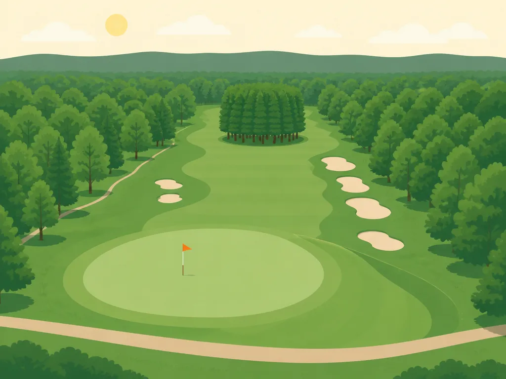 Illustration of Blue Water Golf Course