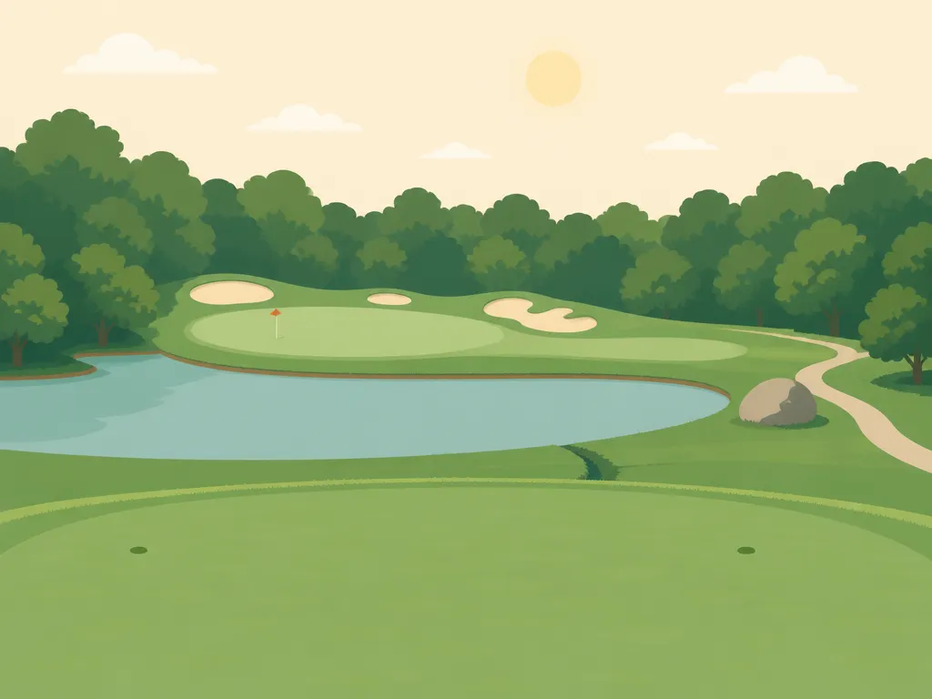 Illustration of Deer Lakes Golf Course
