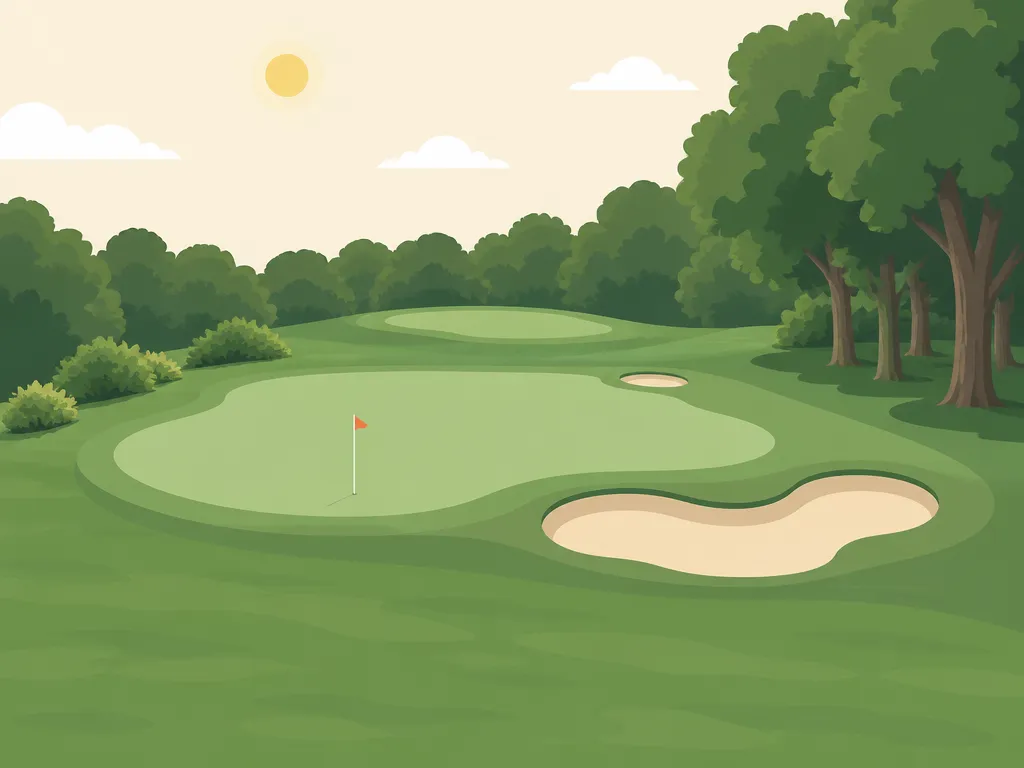 Illustration of Forest Akers Golf Course (West)