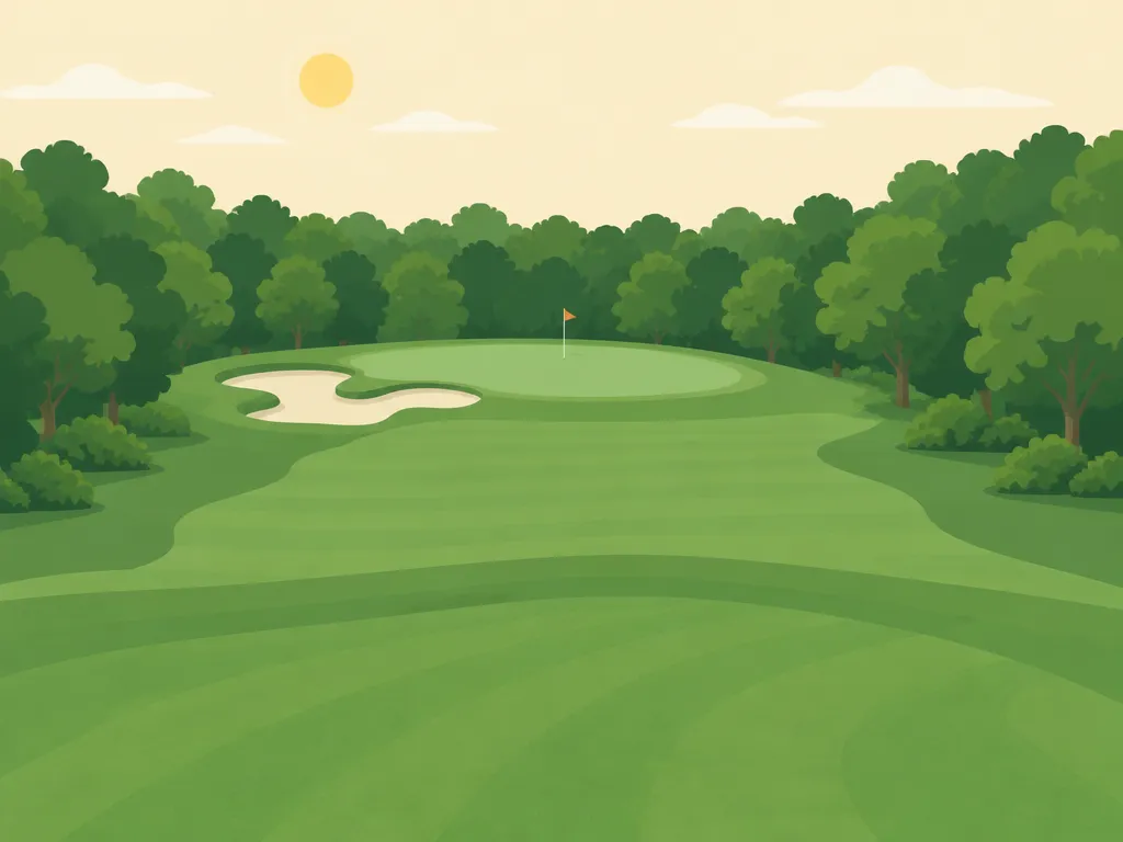 Illustration of Oakwood Park Golf Course