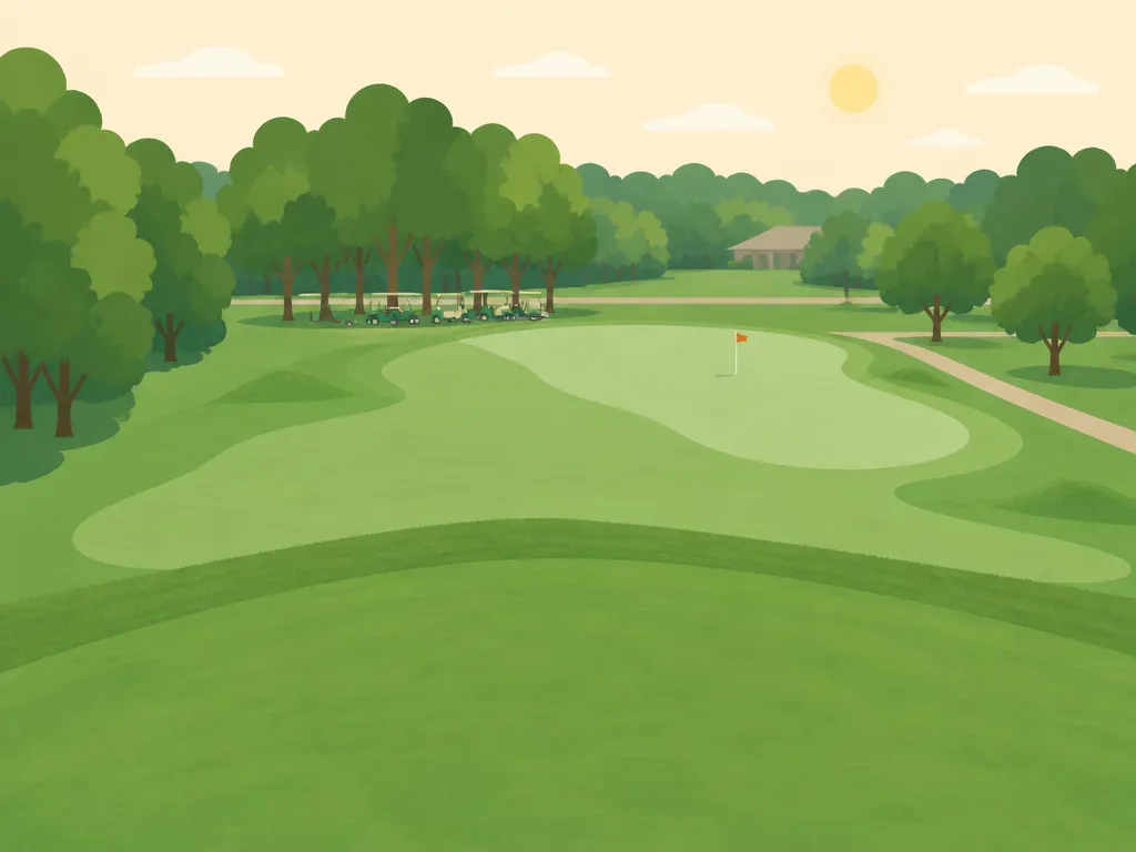 Illustration of Red Hawk Golf Course