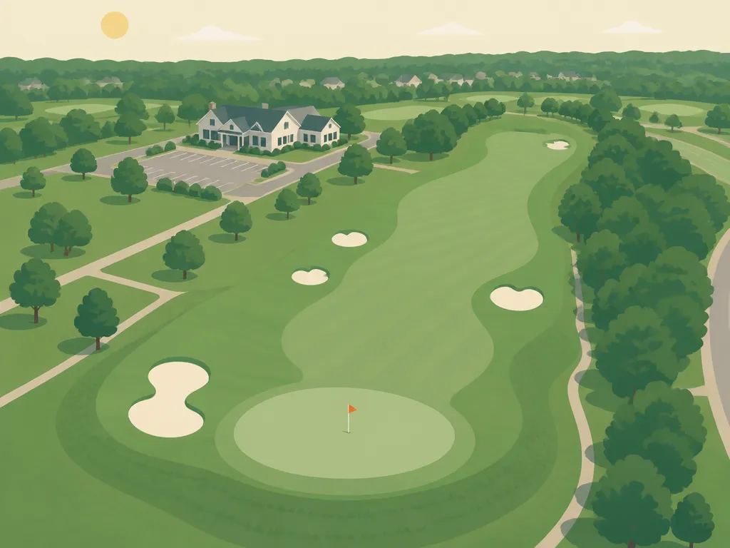 Illustration of Merchantville Country Club
