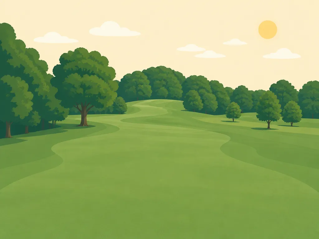 Illustration of Island Valley Golf Course