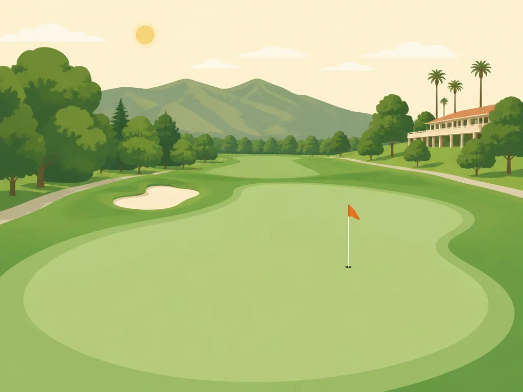 Illustration of Carlton Oaks Golf Course