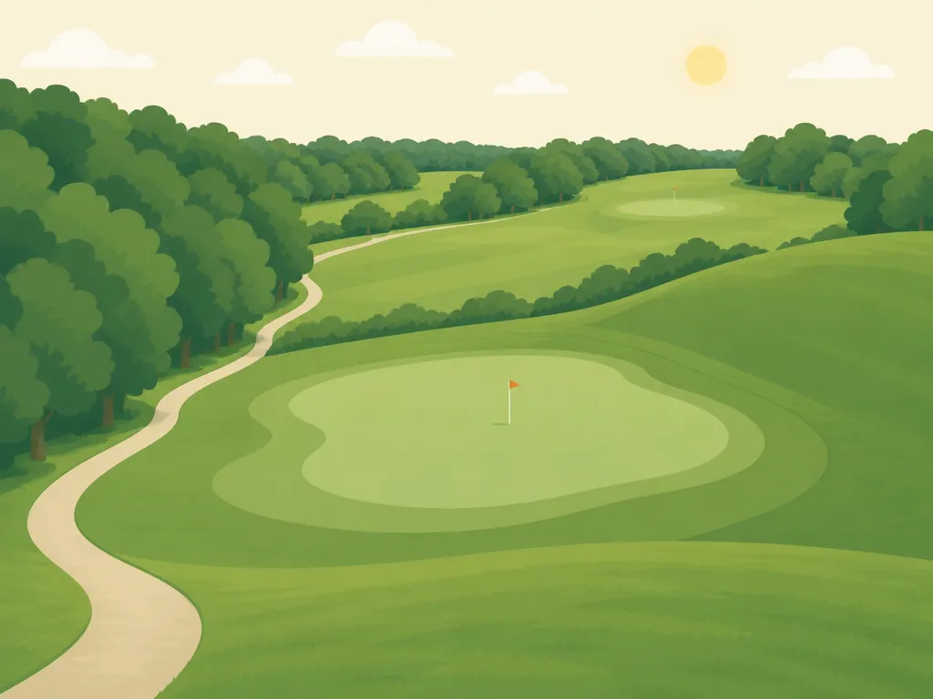 Illustration of Golf Saint Apollinaire (Tree Garden)