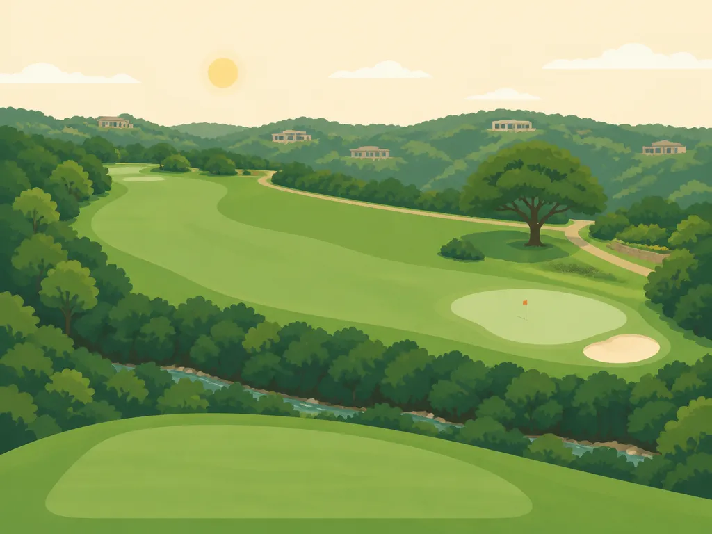 Illustration of Barton Creek Country Club (Crenshaw Cliffside)