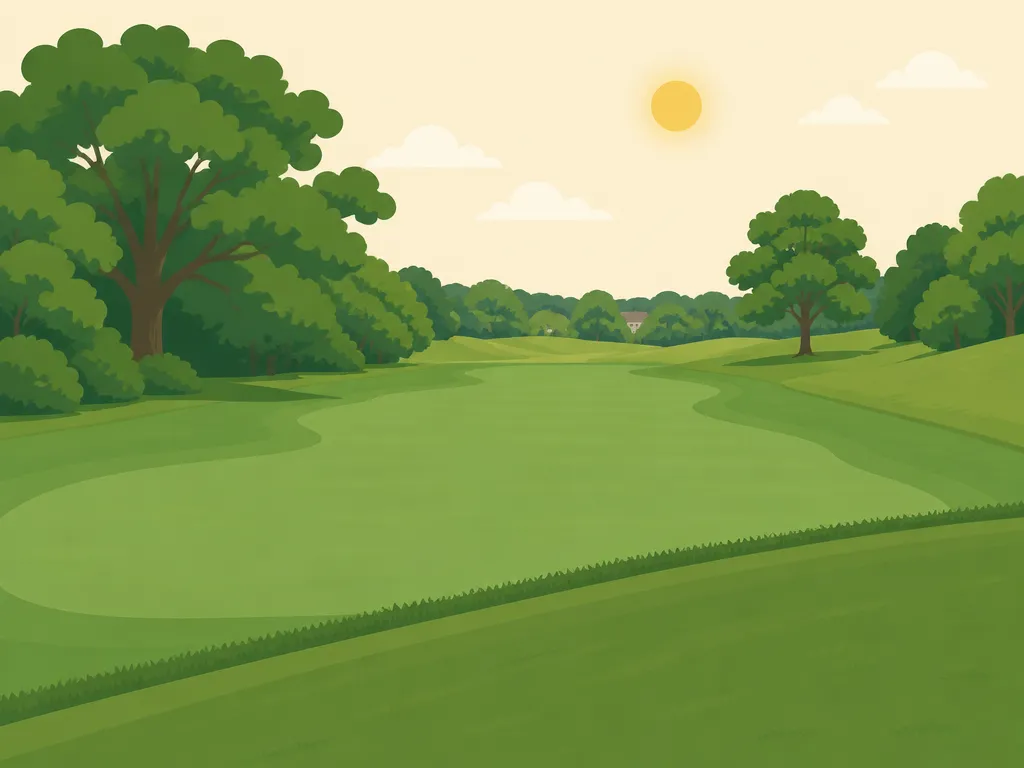 Illustration of Sunset Hills Golf Course (Par 3)