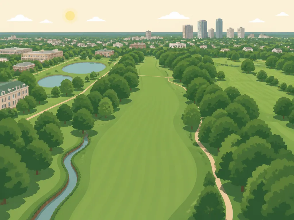 Illustration of Newton Commonwealth Golf Course