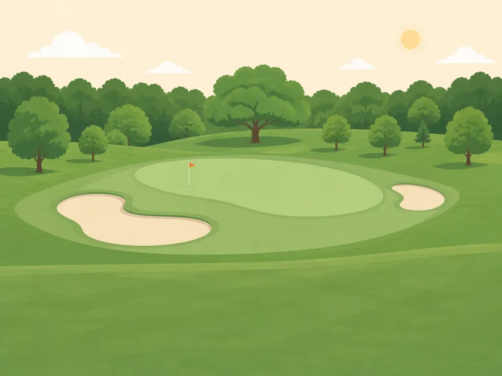 Illustration of Reid Golf Course
