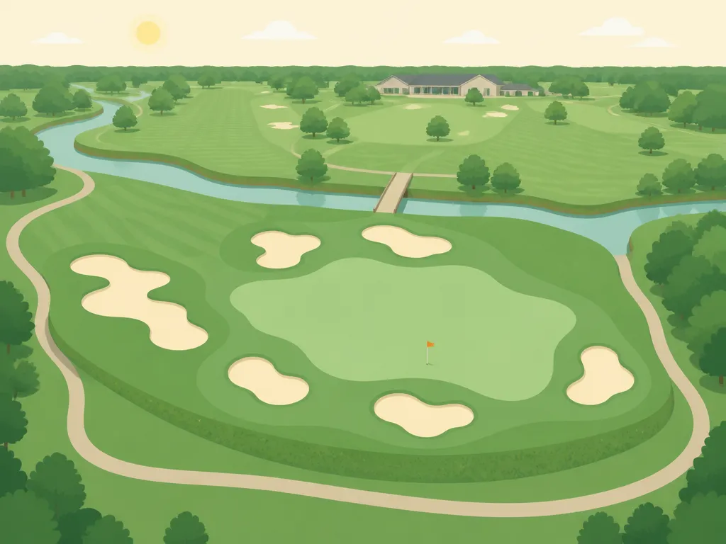 Illustration of Shady Oaks Golf Course