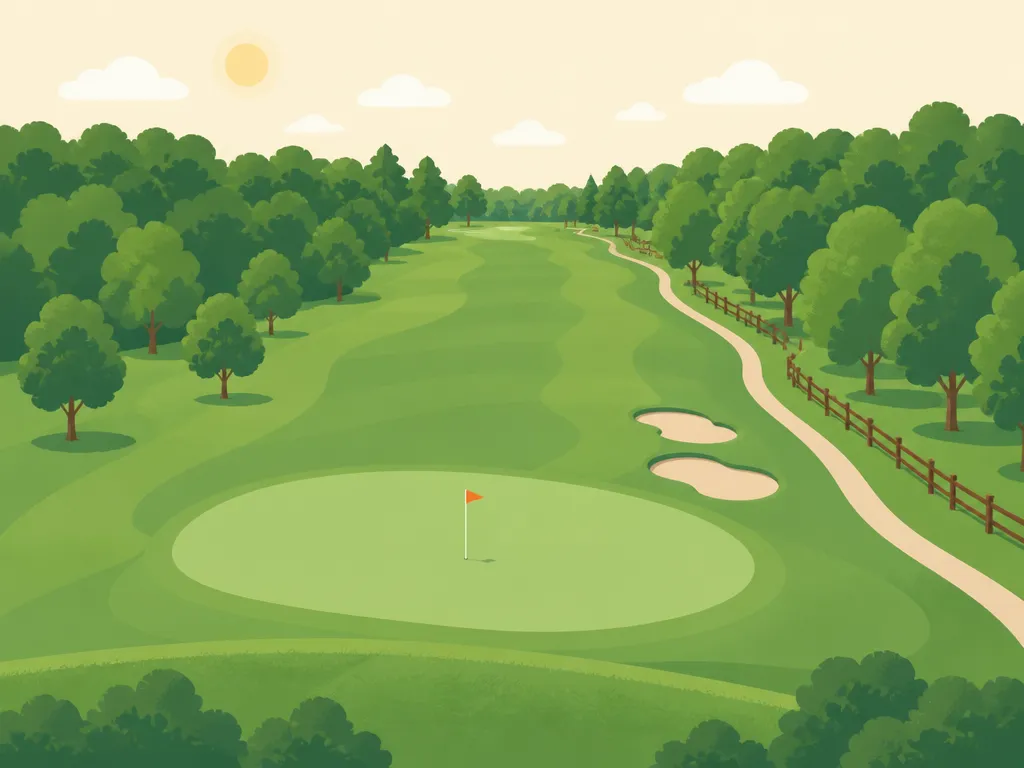 Illustration of Butternut Hills Golf Course