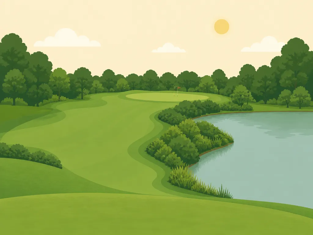 Illustration of River Bend Links Golf Course