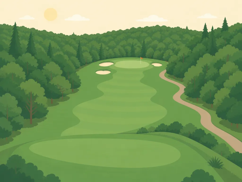 Illustration of Forest Highlands Golf Course (Meadow)